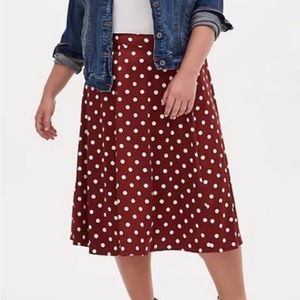 MIDI SATIN SLIP SKIRT